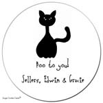 Sugar Cookie Gift Stickers - Scaredy Cat